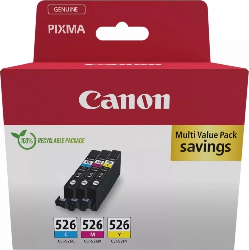 Multipack Canon CLI-526 cián/vörös/sárga