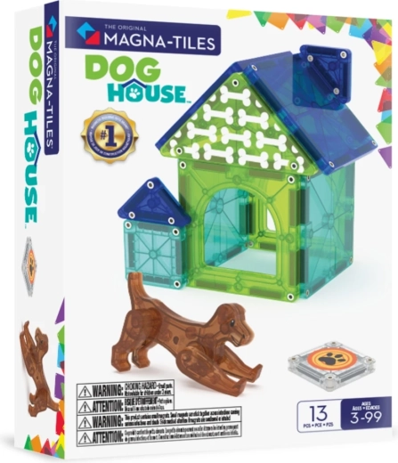 MAGNA-TILES mágneses építőjáték – kutyaház (13 darab)