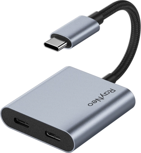 USB‑C töltőadapter RAYNEO AR okosszemüveghez, 4K 60 Hz, Power Delivery 100 W