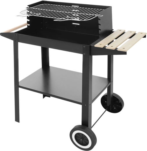 Klasszikus faszenes grill állítható ráccsal