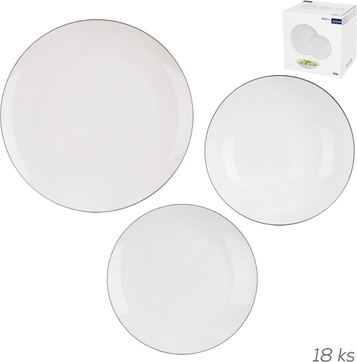 Decora kerek étkészlet 18 db