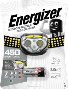 Energizer Vision Ultra fejlámpa 450 lm fényerővel, akár 50 óra üzemidővel