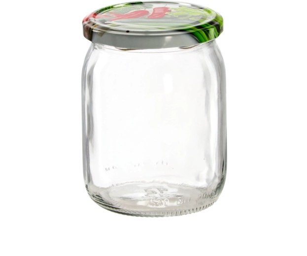 540 ml-es üveg befőttesüvegek Twist-Off 82 mm-es tetővel, 8 darabos készlet