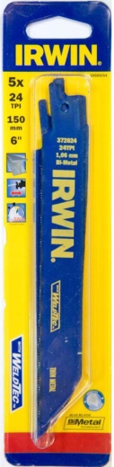 Fémvágó kardfűrészlapok 150 mm, 24 TPI (5 db) IRWIN