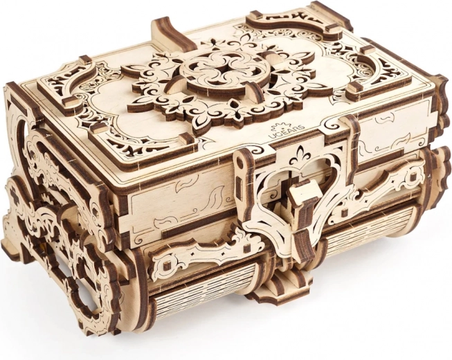 UGEARS fa mechanikus ékszerdoboz – antik design, 3D puzzle