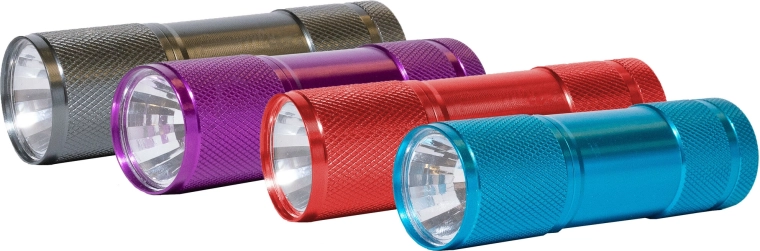 ENERGIZER Eveready Metal zseblámpa, 3×AAA, vegyes színek