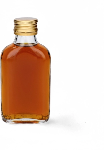 Tiszta, vastag üveg a tartalom könnyű ellenőrzéséhez