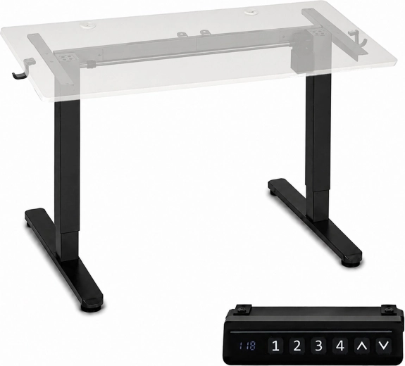 ModernHome elektromos magasságállítható asztalváz 72–118 cm, fekete
