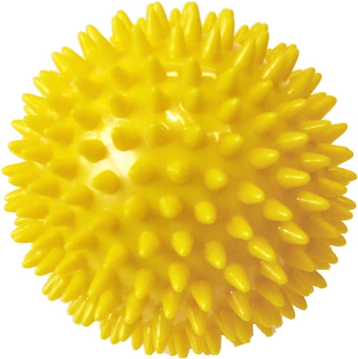ACRA masszázslabda tüskékkel 7,5 cm sárga - 1 db