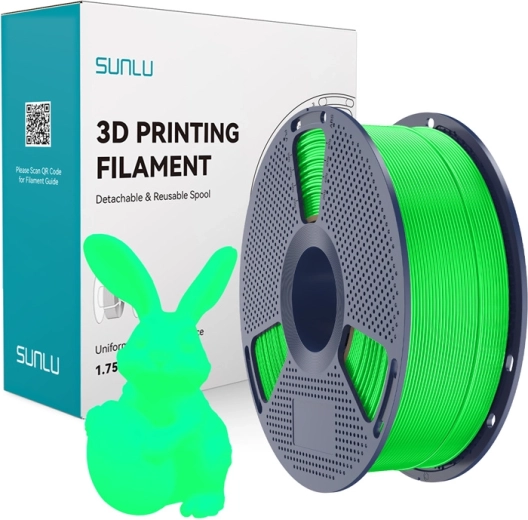 Sunlu PLA sötétben világító filament – zöld