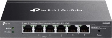 TP-Link Omada 6 portos gigabites switch 4 PoE+-val