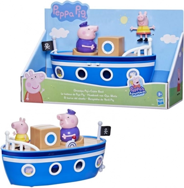 Peppa malac – Nagypapa gőzhajója játékcsónak figurákkal