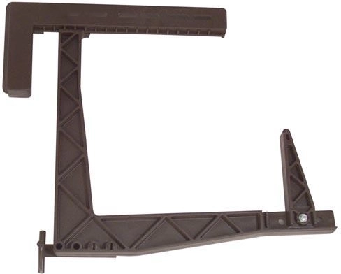 Állítható HERKULES balkonládatartó 18 × 17 cm, barna