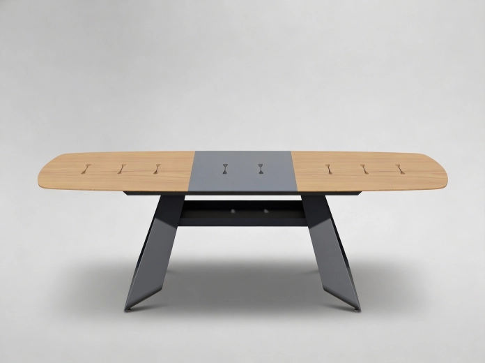 THOMPSON alumínium kerti asztal, kihúzható 180–240 × 90 × 78 cm, szürke