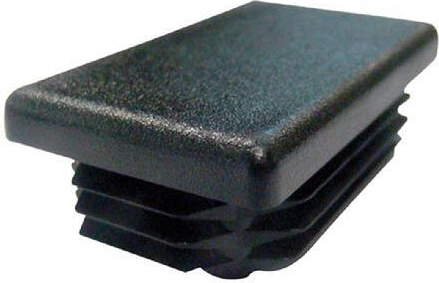 Téglalap záródugó 60 × 40 mm, LDPE, fekete (10 db)