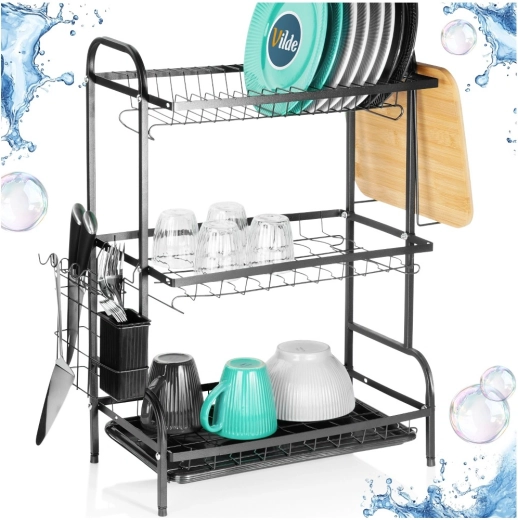 Levehető evőeszköztartó és vágódeszka-tartó