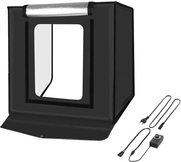 Puluz 40 cm-es LED 2400 lumen fénykép sátor