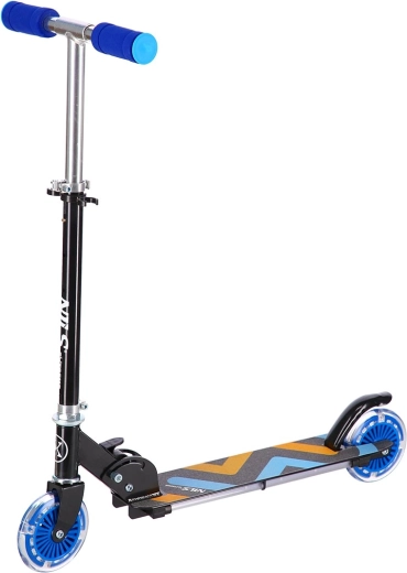 Összecsukható gyerek roller LED kerekekkel NILS Extreme HD025 kék