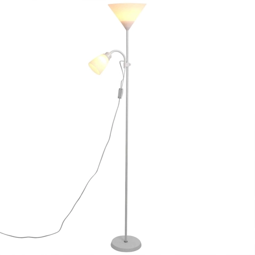 RENEW FORCE 2 az 1-ben állólámpa olvasólámpával, E27, 175–180 cm, fehér