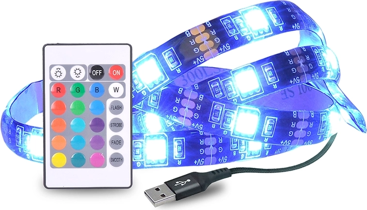 RGB háttérvilágítás távirányítóval