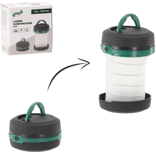 Mini kempinglámpa 4,3–12,5 cm