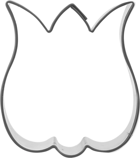 Rozsdamentes acél süteménykiszúró – tulipán