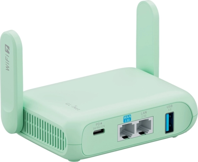 GL.iNet Beryl 7 Wi‑Fi 7 utazó router