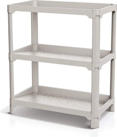NUBBY RACK cipőtartó polc, világosbarna