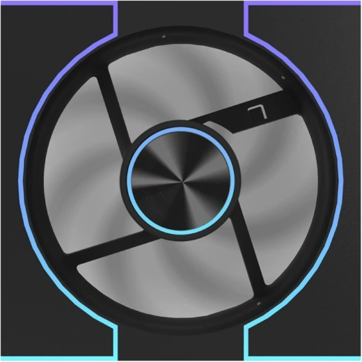 DarkFlash DM8 LINE fekete ventilátor