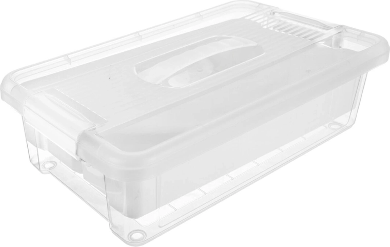 Tárolódoboz UH Multi Stormax téglalap alakú 6 l belső betéttel, fehér