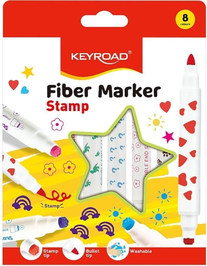 Keyroad Duo filctollak pecséttel, 8 db-os készlet
