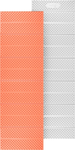 Összecsukható hab derékalj alumínium reflexiós réteggel, narancssárga