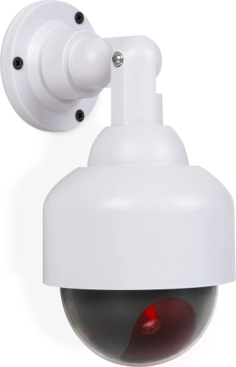 Villogó LED-del ellátott biztonsági dómkamera-utánzat