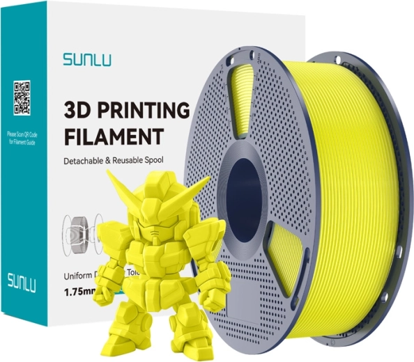 Sunlu PLA+ 2.0 sárga filament 1,75 mm