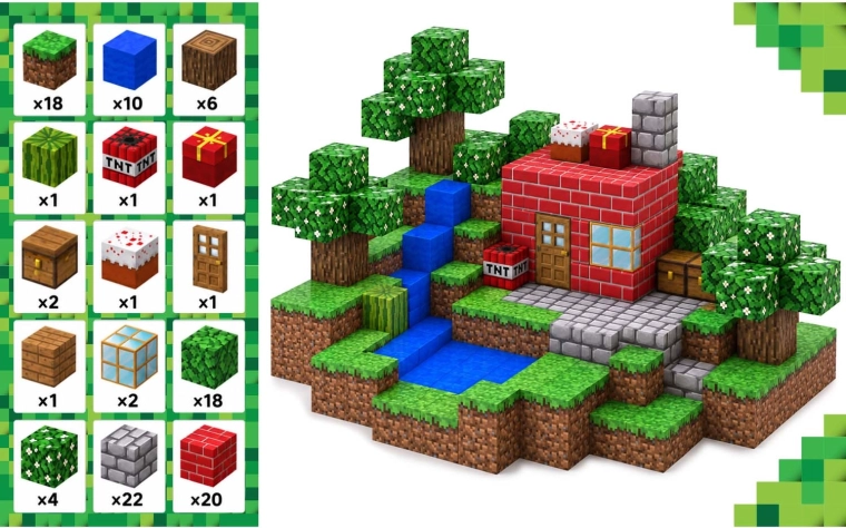 108 kocka saját pixelvilág létrehozásához