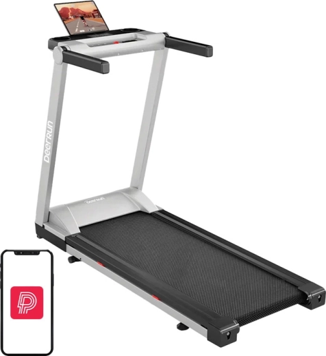 DeerRun A1 Pro összecsukható elektromos futópad, ezüst