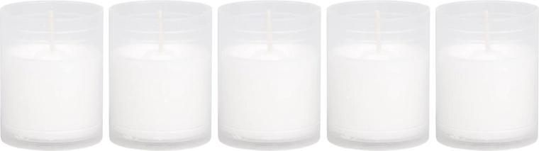 Utántöltő temetői mécses fehér 5 cm (5 db)