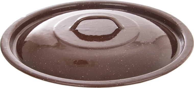 Barna zománcozott vödörfedél, Brown, 30 cm