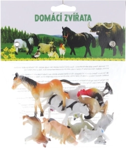 Háziállatok – 10 darab műanyag figura tasakban