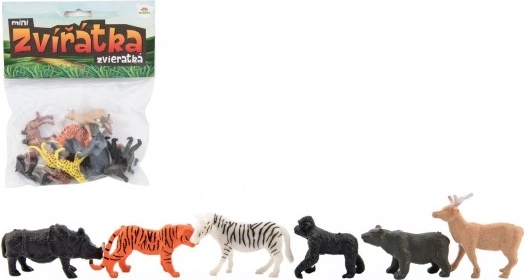 Mini Szafari Állatkerti Állatok Műanyag Készlet