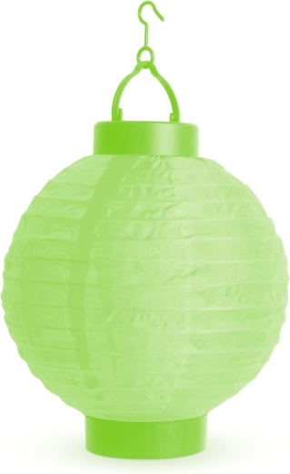 Zöld LED-lampion fehér fénnyel