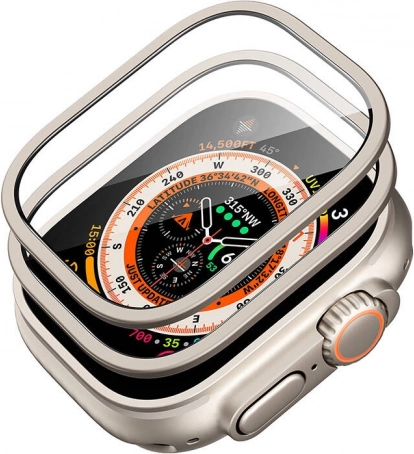 Védőkészlet Apple Watch Ultra ESR 49 mm (tok + üveg) (titán)