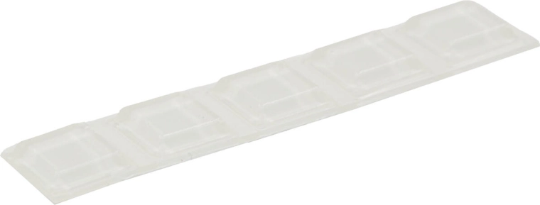Öntapadó átlátszó négyzet alakú ütköző 12,7 × 12,7 × 3 mm, 5 db-os készlet