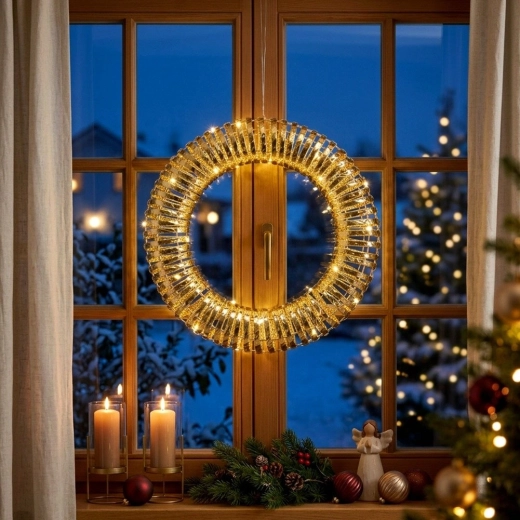 Meleg fény 30 LED-del