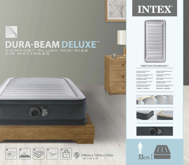Dura-Beam Twin felfújható ágy beépített pumpával