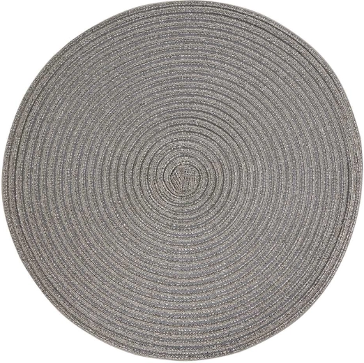 Ezüstszürke szalma tányéralátét 38 cm