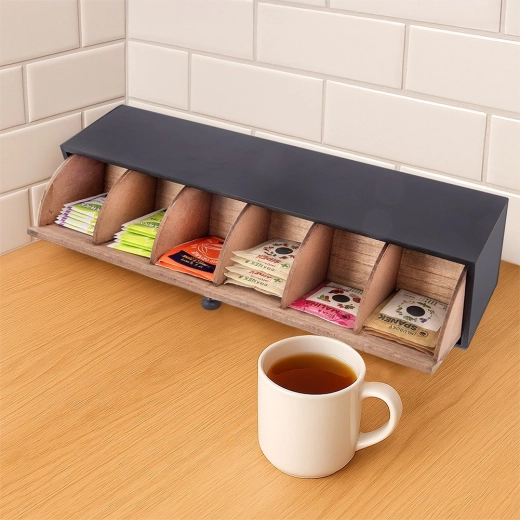 Áttekinthető tárolás akár 6 féle teához