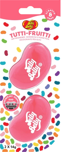 Jelly Belly szellőzőrácsra csíptethető autóillatosító Tutti Frutti DUO