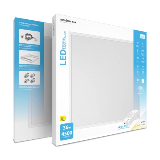 Modee Premium Line LED háttérvilágítású panel 60 × 60 cm 36 W 3CCT meghajtóval