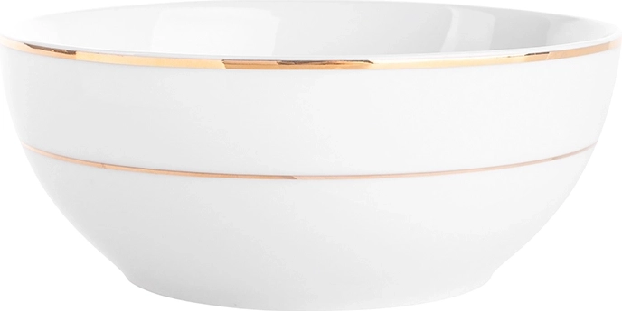 MariaPaula klasszikus arany vonalas salátástál 17 cm, 820 ml
